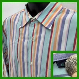 Boden Men's Striped‎ Shirt Button Down Long Sleeve Colorful Cotton Casual